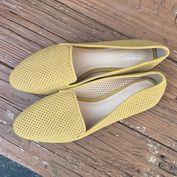 Market & Spruce Tan Flats Size 7.5 NWOT Perfect condition - Picture 3 of 4